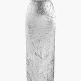 Elfriede | Glänzender Metallic-Midirock mit Crinkle-Effekt und elastischem Bund