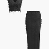 Charlene | Fransen-Zweiteiler mit Top & Rock