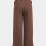 Elara | Elegantes Strick-Set mit Cape & Wide-Leg-Hose