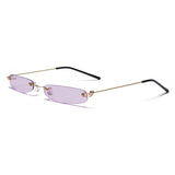 Ava | Minimalistische Randlose Sonnenbrille