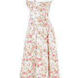 Anna | Fuchsia Taillenformendes Midikleid