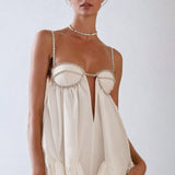 Sophia | Glamouröses Mini-Kleid mit Kristall-Trägern – Feminin & stilvoll für besondere Anlässe