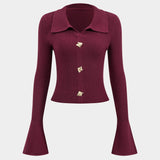 Atasha | Elegantes Strick-Zweiteiler-Set mit Volant-Rock