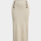 Mia | Klassisches Strick-Zweiteiler-Set mit Blazer-Cardigan & Bleistiftrock