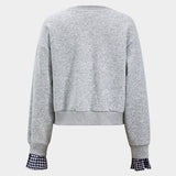 Elsa | Zweiteiliges Sweat-Set mit karierten Details