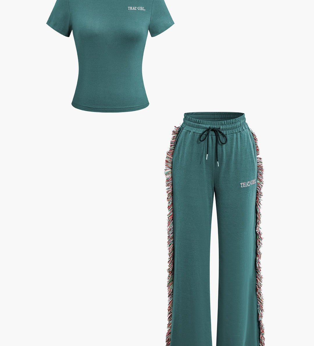 Jade | Freizeit-Set mit Fransen-Details