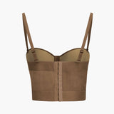 Ida | Figurbetontes Bustier-Top mit Bügel-Cups und transparenter Mesh-Struktur