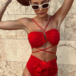 ROBINE | Bikini Mit Neckholder Und Blumendetail Zendoo.de