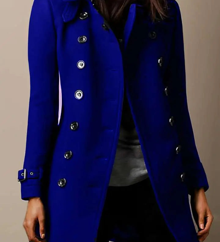 Adelina | Eleganter langer Trenchcoat Zendoo.de