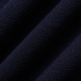 Herren-Strickpoloshirt im minimalistischen Design – Offener Kragen