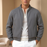 Matteo | Zeitlose Herren-Bomberjacke in Grau und Schwarz