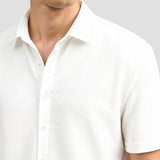 Klassisches Kurzarm-Leinenhemd