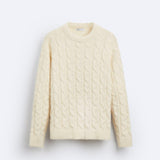 Klassischer Zopfstrickpullover für zeitlose Eleganz