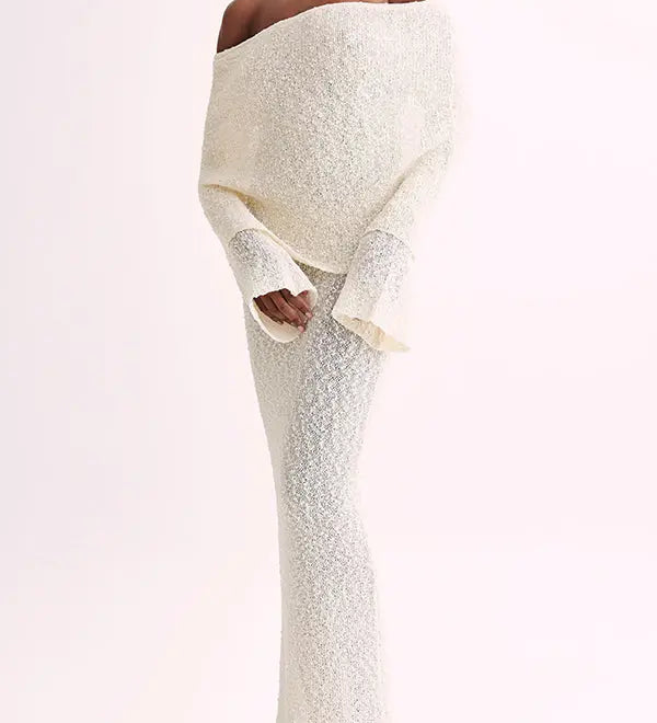 Emma | Bouclé Maxi Kleid Zendoo.de