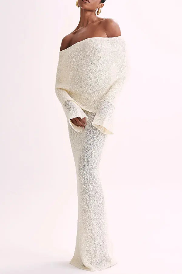 Emma | Bouclé Maxi Kleid Zendoo.de