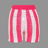 Noemi | Stylisches Häkel-Zweiteiler-Set mit Streifenmuster