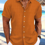 Owen | Relaxed Fit Gestreiftes kurzärmeliges Sommerhemd