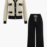 Lorelei | Strick-Set mit Cardigan & weiter Hose