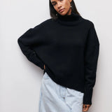 Xandra | Gestrickter Pullover Mit Langem Hals Zendoo.de