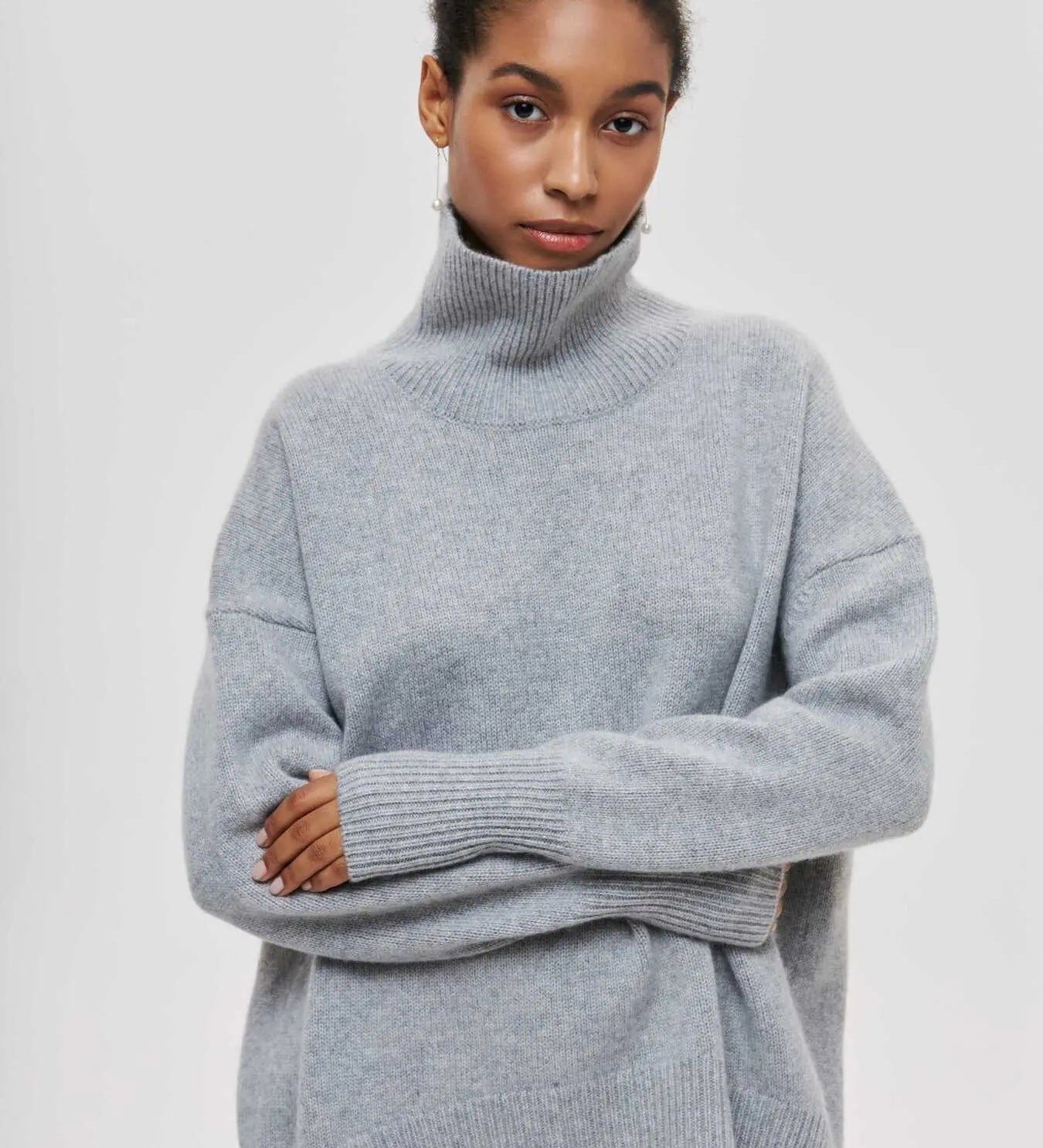 Xandra | Gestrickter Pullover Mit Langem Hals Zendoo.de