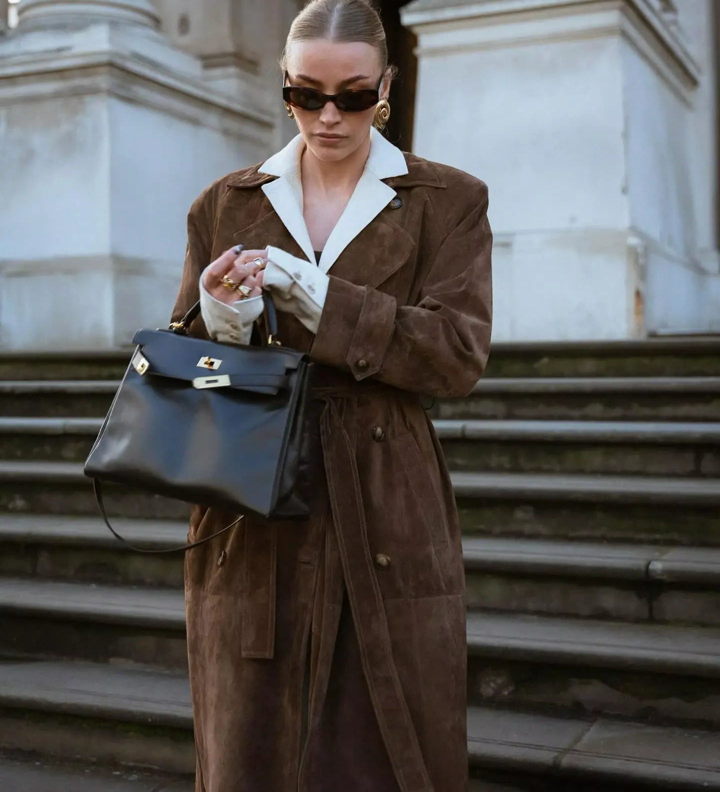 Ella | Wildleder Trenchcoat Zendoo.de