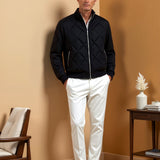 Alessandro | Klassische Herren-Steppjacke in Schwarz