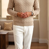 Klassischer Zopfstrickpullover | Eleganz trifft auf Komfort