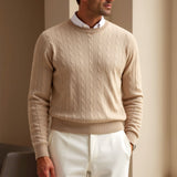 Klassischer Zopfstrickpullover | Eleganz trifft auf Komfort