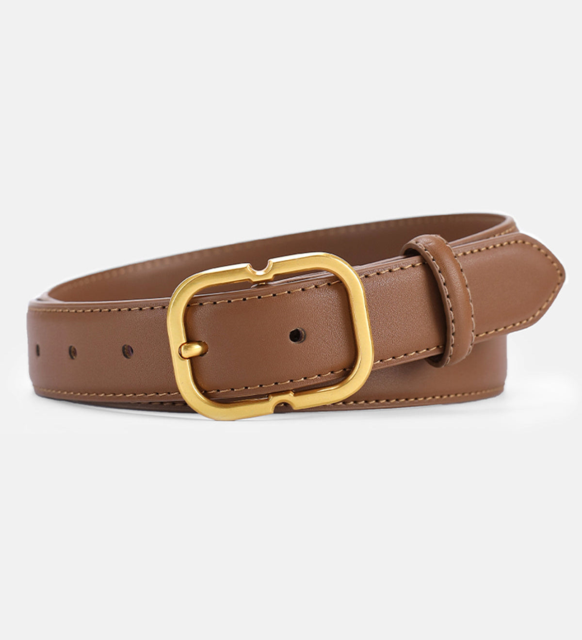Fanny | Minimalistischer Gürtel Mit Goldener Schnalle