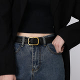 Fanny | Minimalistischer Gürtel Mit Goldener Schnalle