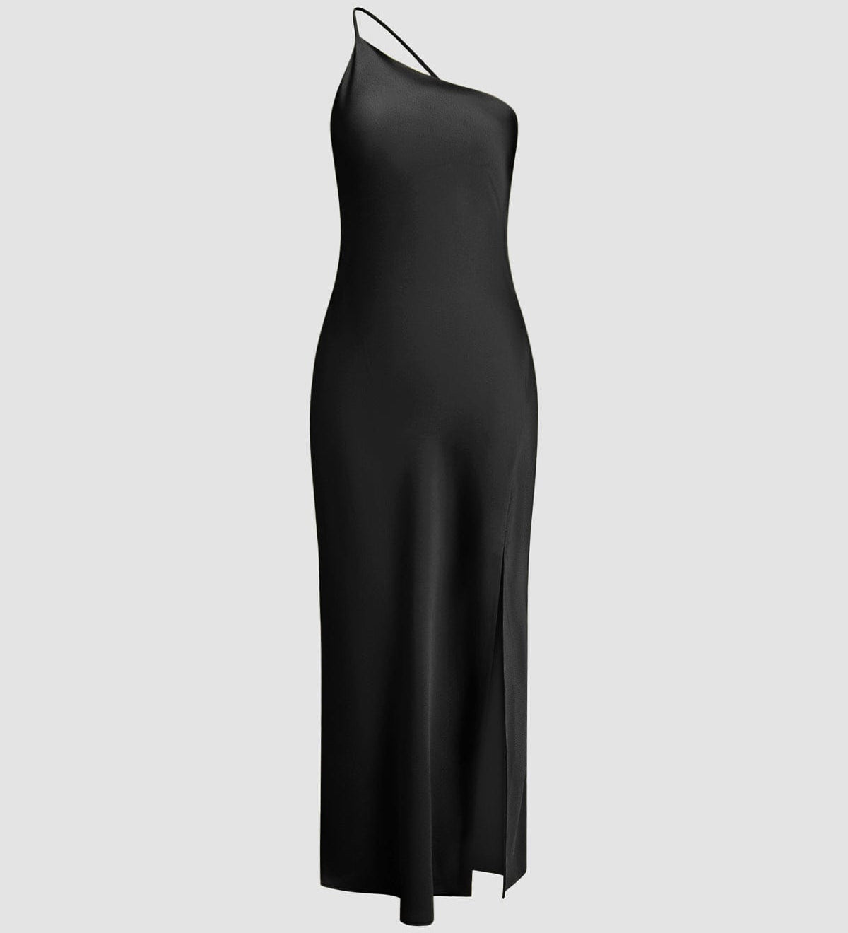 Leonie | Rückenfrei Satin Maxikleid mit zarten Spaghettiträgern – Eleganz & Glamour