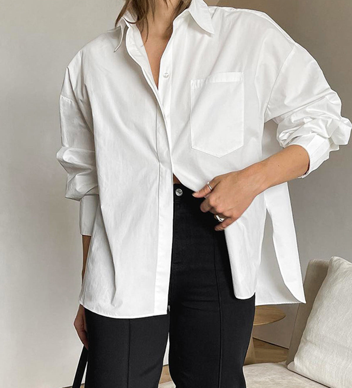 Klassische Oversized Damenbluse – Zeitlos, Vielseitig & Minimalistisch