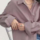 Oversized Damen Bluse in Altrosa – Locker, Elegant & Vielseitig