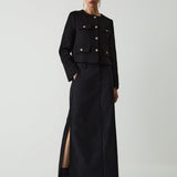 Miriam | Klassische Damen Tweedjacke mit goldenen Knöpfen