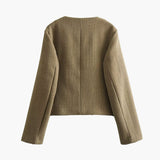 Miriam | Klassische Damen Tweedjacke mit goldenen Knöpfen