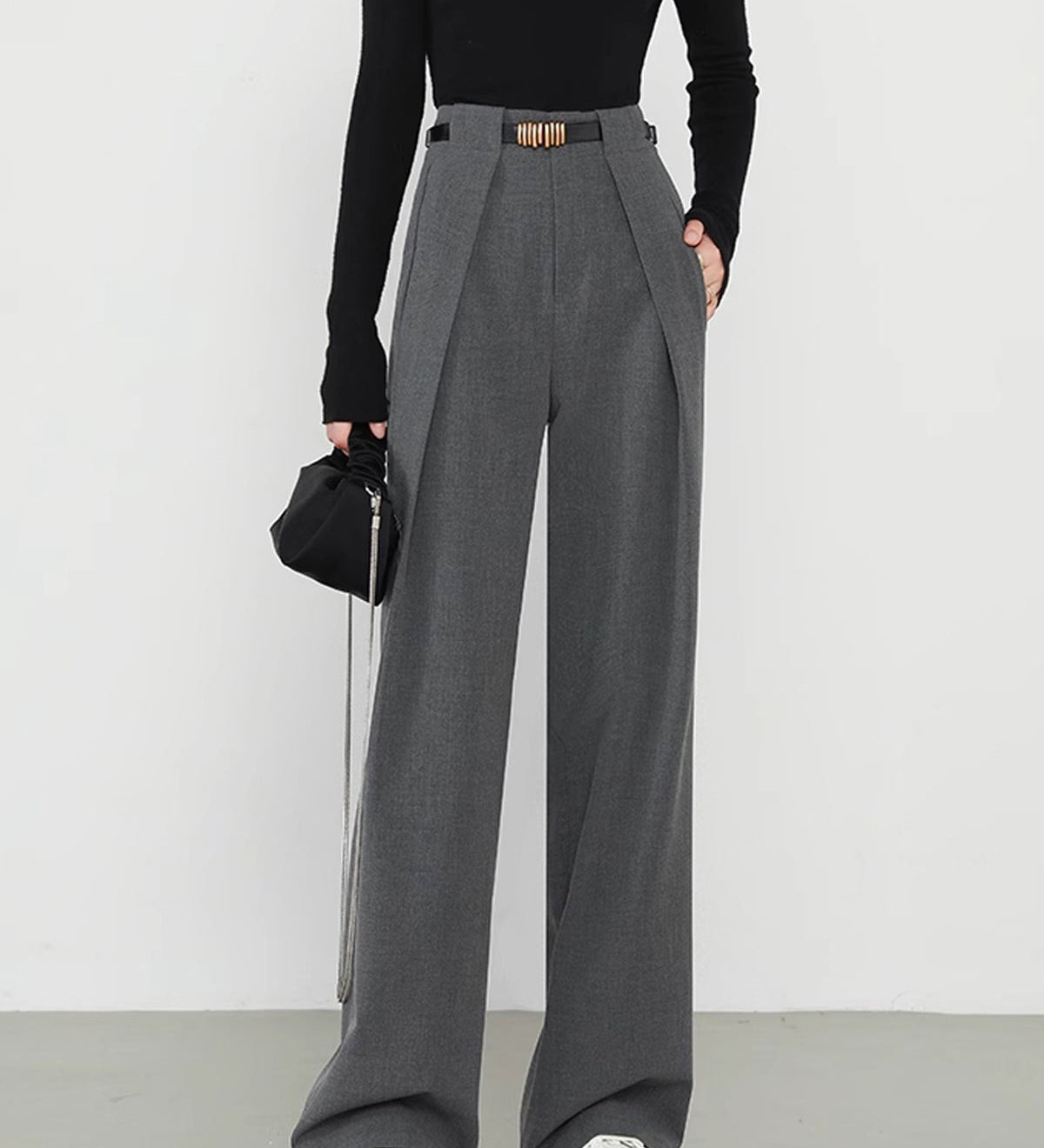 Elegante Wide-Leg Hose mit hohem Bund im modernen City-Look