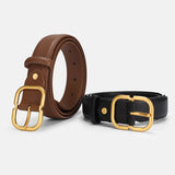 Fanny | Minimalistischer Gürtel Mit Goldener Schnalle