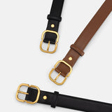 Fanny | Minimalistischer Gürtel Mit Goldener Schnalle