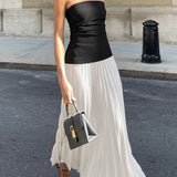 Elise | Stilvolles Bustier-Top & Fließender Maxi-Rock für einen edlen Look