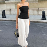 Elise | Stilvolles Bustier-Top & Fließender Maxi-Rock für einen edlen Look