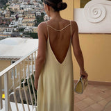 Mathilda | Luxus Slipdress mit tiefem Rückenausschnitt – Elegante Abendmode