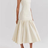 Evelyn | Elegantes Rüschen-Maxikleid für stilvolle Anlässe