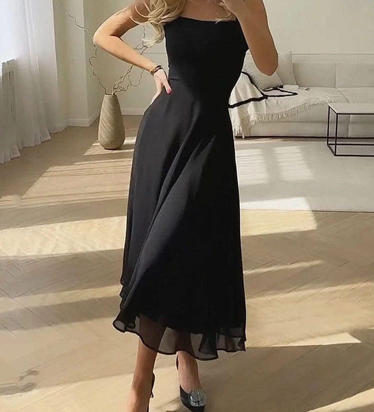 Marie | Elegantes A-Linie Midikleid – Zeitlose Raffinesse