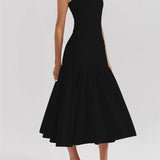 Evelyn | Elegantes Rüschen-Maxikleid für stilvolle Anlässe