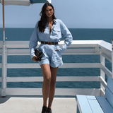 Gabriele | Leinen-Zweiteiler mit Hemd & Shorts