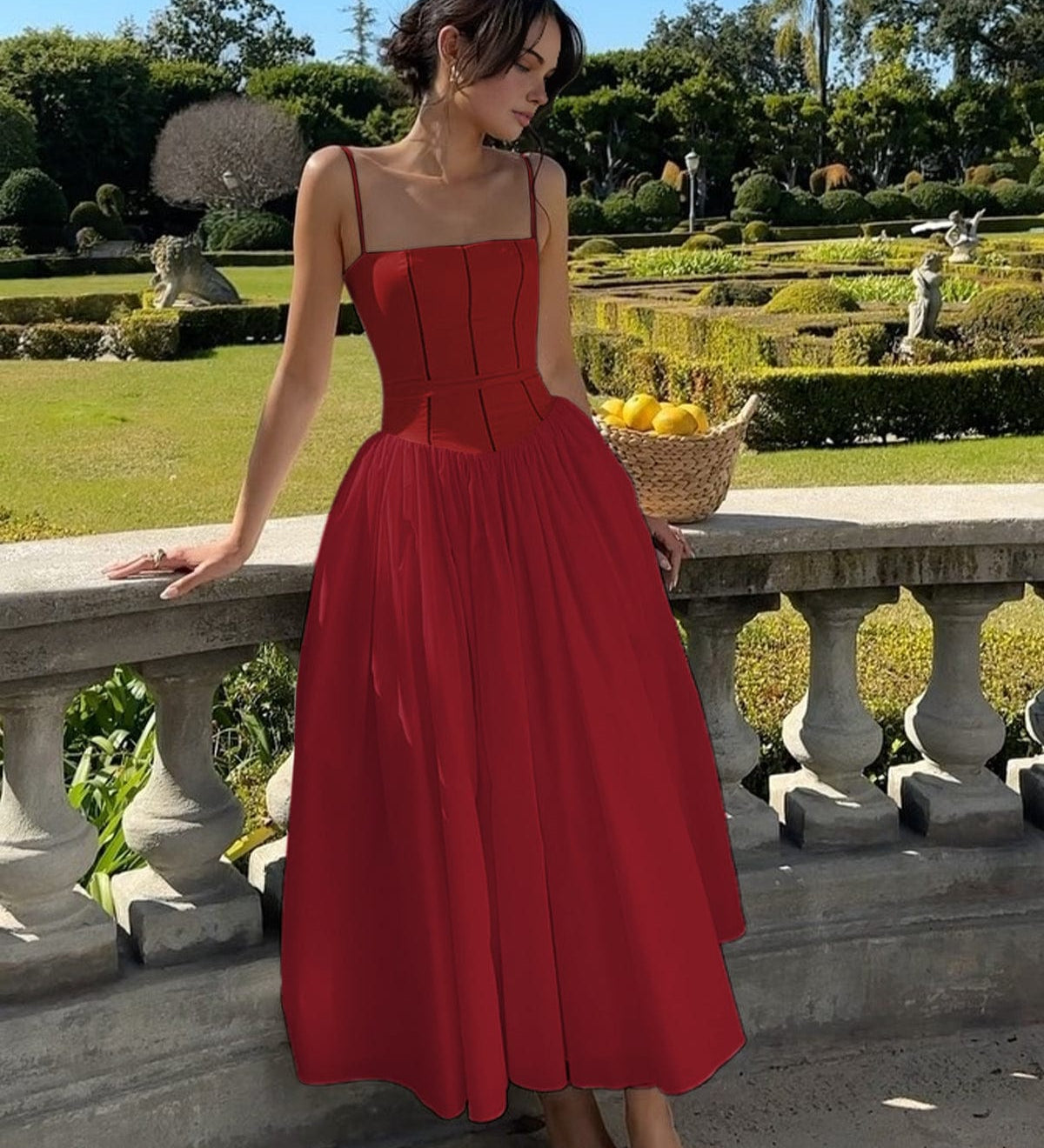 Abigail | Elegantes Midi-Sommerkleid für besondere Anlässe