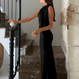 Seraphina | Elegantes Bodycon Satin Maxikleid – Zeitlose Abendgarderobe