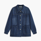 Emma | Oversized Denim-Jacke – Lässig und vielseitig