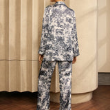 Juliette | Seidenähnlicher Pyjama-Style Zweiteiler – Trendiger Loungewear-Look für Tag & Nacht