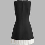 Robin | Elegantes ärmelloses Midikleid mit Plissee-Design